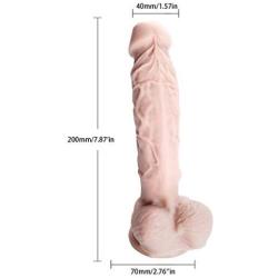 Luckly77 7.8 Inch Silicone Anal Penese Realistic Huge Suction Cup dîldɔ Big Horse dîldɔ Giant Anal Toy Anal Plugs Jeans Sunglass