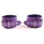 kanersty 7Pcs Faux Leather Purple Handcuffs Adult Restrictions Sex Toy Games Bondage Set
