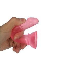 Hands Free Massage Wand Didoes for Adult Women Relax Toys-with Strong Suction Cup- Waterproof Safe PVC Tools -14.5cm (Color : Pink)