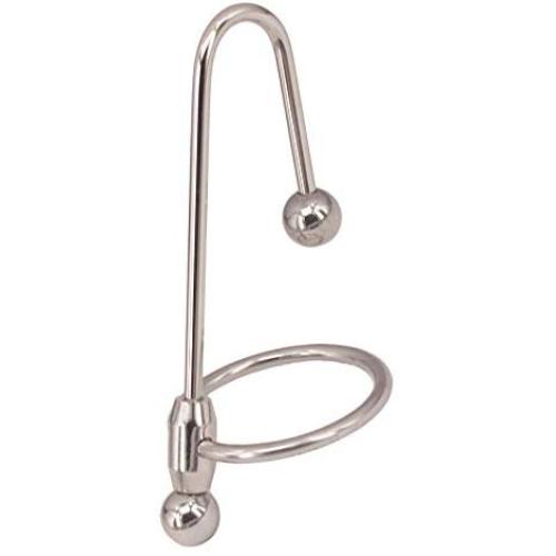 Eastern Delights Stainless Penis Cock Rings with Urethral Sounds Ball, Long Size