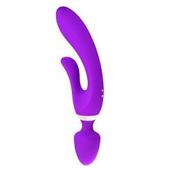 Wireless Handheld Wand Massager, Skin Friendly Silicone - USB Charging,10 Kinds of Silent Vibration ModeRelieve Muscle Pain