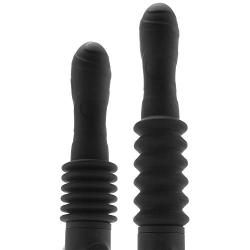 Renegade - Deep Stroker Rechargeable Thrusting Vibrating Wand- Black