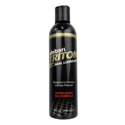 Shibari Triton Anal Lubricant, Premium Water-Based Gel Formula, Quality Anal Lube, 8 Fluid Ounces