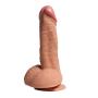 Tingxuan JDesto- 7.87" Rea.listicDîld.ɔs with Strong Suction Cup - Relaxing Massage Stick Wand Toy - 100% Quality Silicone Material DEPUR (Color : Flesh)