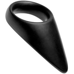 Master Series Taint Teaser Silicone Cock Ring and Taint Stimulator, 2 Inch