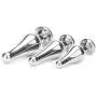 Anal Plug Anal Trainer Kit, Greatlevel Tapered Metal Jeweled Fetish Jewelry Butt Plug Anal Sex Toys Women Men Couples Lover (3PCS)