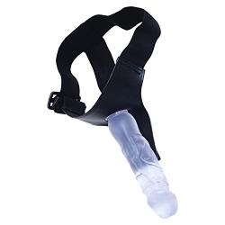HYLHYL5-F Cl-ǐt Suckěr Female Realistic Lifelike for Women Silicone Adult Toys with Strong Suction Cup Blue PVC+ Leather Pants (20cm/7.87")