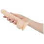Naked Adduction 8 Inch Realistic Silicone Dildo with Suction Cup, Dual Density Dong, Beige Color Penis, Adult Sex Toy, Harness Compatible