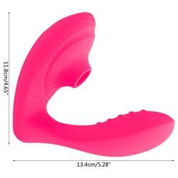 MeiYo Wearable Personal Jumpeggs with Sucking Simulator, Multispeeds Powerful Mssage for Women Silent (Hot Pink)