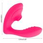 MeiYo Wearable Personal Jumpeggs with Sucking Simulator, Multispeeds Powerful Mssage for Women Silent (Hot Pink)
