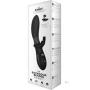 The Beaded Backdoor Rabbit Silicone Usb Rechargeable Dual Vibe Splashproof Black