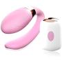 Wireless Remote Underwear Silicone Waterproof USB Rechargeable Invisible Wearable Vibrantor for Women Couples(Pink)