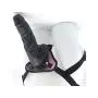 MXYLYM9 Strǎpǒn Dǒngs, Such As A Raw Glans Penis Simulation Big Head Health Bendable Suction Cup Base PVC+ Artificial Leather Pants (L:23cm, W: 5.5cm) Black