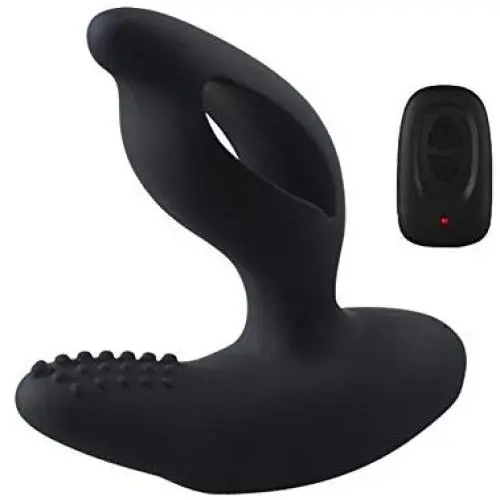 FUN-MATES Anal Plug Vibrator with Perineum Stimulation Cock Ring Plug Prostate Massager with Remote Control Adult Toys(Black) FUN-MATES Anal Plug Vibrator with Perineum Stimulation Cock Ring Plug Prostate Massager with Remote Control Adult Toys(Black)