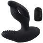 FUN-MATES Anal Plug Vibrator with Perineum Stimulation Cock Ring Plug Prostate Massager with Remote Control Adult Toys(Black)