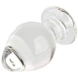 Romi Extra Large Glass Butt Plug 2.3 X 4.13 Inch,g-spot Crystal Anal Plug Bum Plug Titanmen Master Tool Pleasure Bomb Plug Heavy Duty Weight Magic Wand Anal Trainer Sex Toy