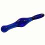 Glow Castle Crystal Glass Pleasure Wand Dildo Penis - Dark blue love