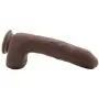 Doc Johnson The D - Uncut D - 9 Inch with Balls - ULTRASKYN - 8" Long and 2.75" Wide - Strong Suction Cup Base - O-Ring Harness Compatible Dildo, Chocolate Doc Johnson The D - Uncut D - 9 Inch with Balls - ULTRASKYN - 8" Long and 2.75" Wide - Strong Suction Cup Base - O-Ring Harness Compatible Dildo, Chocolate