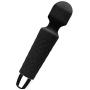 Cordless Wand, Padgene Multi-Speed Waterproof Therapeutic Wand Massager with Powerful USB Rechargeable Massager for Muscle Aches Pain Relief (Black)
