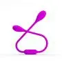 Wushuangyu USB Rechargable Silicone Soft 12 Speed Stimulator Waterproof Double Head Massager - Vibrant Toy Wushuangyu USB Rechargable Silicone Soft 12 Speed Stimulator Waterproof Double Head Massager - Vibrant Toy