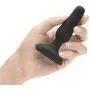 B-VIBE - Novice Plug - Beginner Vibrating Butt Plug That Offers 15 Vibrating Patterns & 6 Intensity Levels (Insertable Size: 3.35” / 8.5 cm x 1” / 2.5 cm - Color: Black)