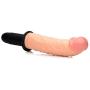 Master Series Onslaught 13 Mode XXL Vibrating Giant Dildo Thruster - Flesh, 13.5 Inch