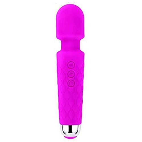 Wand Massager for Women, Compact Power Wand Massager, Wireless, 20x Multi-Speed Vibrations Silent Waterproof USB Chargeable Silent Waterproof USB Chargeable