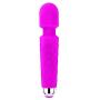 Wand Massager for Women, Compact Power Wand Massager, Wireless, 20x Multi-Speed Vibrations Silent Waterproof USB Chargeable Silent Waterproof USB Chargeable