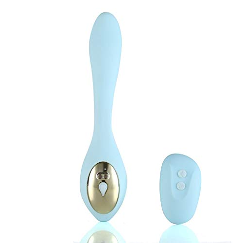 Maia Toys Harmonie 15-Function USB Rechargeable Wireless Remote Control Bendable Couples Vibrator – Teal Blue