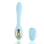 Maia Toys Harmonie 15-Function USB Rechargeable Wireless Remote Control Bendable Couples Vibrator – Teal Blue