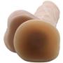 Veiny George 8 Inch Dildo with Stretchable Skin, Realistic Moving Skin Cock with Suction Cup By New York Exotic Novelties (8, Flesh)NYSE0017