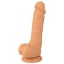 Naughty Cock Silicone Dildo - Huge, Thick, Realistic, Suction Cup - Sex Toy for Vaginal, Anal, and G-Spot - 8 Inch (Flesh)