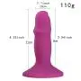 Yasuodd 4.33Inch Silicone Waterproof Tools for Women with Strong Suction Cup Hands (Color : Purple)