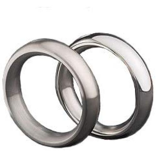 Imperial Series Metal Cock Ring: 2", Brushed Finish