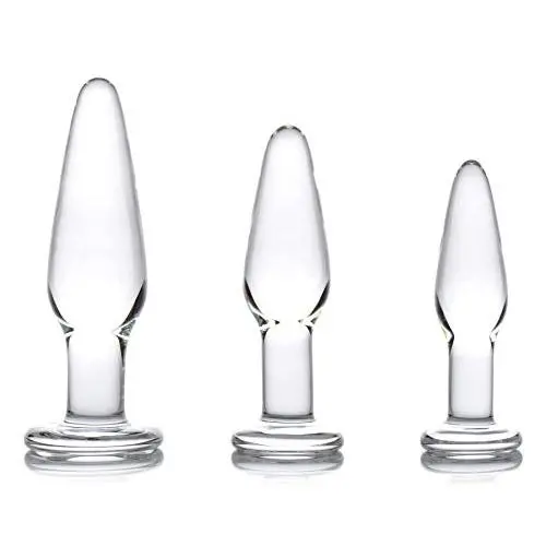 Dosha 3 Piece Glass Anal Plug Kit Dosha 3 Piece Glass Anal Plug Kit