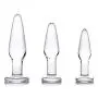 Dosha 3 Piece Glass Anal Plug Kit Dosha 3 Piece Glass Anal Plug Kit