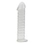 DJKFHIU Natural Glass Stick with Huge Smooth Body Safe Transparent Crystal Glass Rod for Female Men DJKFHIU (Color : Clear)