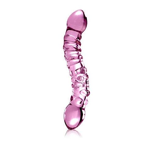 Icicles No 55 Curved Glass Dildo and Jo H20 Water Based Lube (1 Oz)