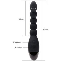 Zemalia Vibrating Anal Plug Beads 10 Speeds Prostate Massager Adult Anal Sex Toy G-Spot Vibrator Rechargeable Butt Plug Waterproof for Men Women and Couples