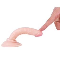 Slim Beginner Dildo with Storage Bag,SINLOLI Small Dildo with Suction Cup is Perfect for First-Time Users,Anal Plug for Anal Sex Play(5.8 inch)