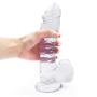 Wushuangyu 9.44 Inch Tools with Suction Cup Female Lifelike Toys for Women - Vibrant Toy