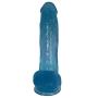 Massaging 12in Women Double Pleasure Suction Massager - Hand Free Play - T2021E (Color : Blue)