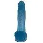 Massaging 12in Women Double Pleasure Suction Massager - Hand Free Play - T2021E (Color : Blue)