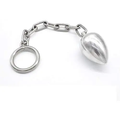 FeiGu Stainless Steel Anal Butt Plug Chain Penis Ring Locking 14 FeiGu Stainless Steel Anal Butt Plug Chain Penis Ring Locking 14