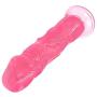 InvincibleFun Ergonomics 7.87 INCH Beginners Mini Soft Comfort Full Body Massager Easy to Clean Suction Cup Personal Relax Massage Skin Touch Wand Toys Scene Props Magic (Color : Pink)