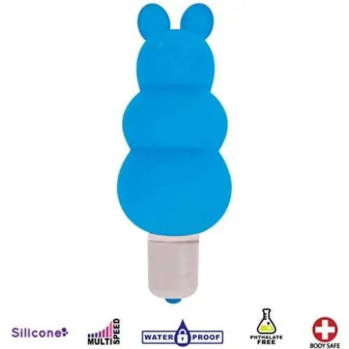 Curve Novelties Excite Silicone Ripple Bullet Vibe, Blue