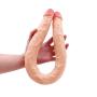 Qbyoop Ðíldɔ 21.56 inch Double Sided Big Toy Real Feel Soft Flexible Double Head Qbyoop Vībrātòr