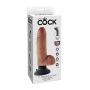 Pipedream Products King Cock  7" Vibrating Cock with Balls , Tan, 12.8 Lb