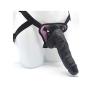 MXYLYM9 Strǎpǒn Dǒngs, Such As A Raw Glans Penis Simulation Big Head Health Bendable Suction Cup Base PVC+ Artificial Leather Pants (L:23cm, W: 5.5cm) Black