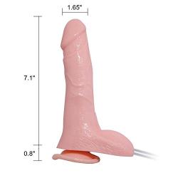 NewMaxer 7.9 inch Lifelike Suction Cup Vibration Ejaculating Dildo Vibrating Squirting Dildo Penis Vibrator Female Masturbation